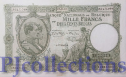 BELGIO - BELGIUM 1000 FRANCS 1942 PICK 110 XF - 1000 Frank