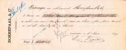 Netherlands East Indies, 1879, Vintage Cheque Order / Promissory Note / Billet A Ordre - Samarang - Chèques & Chèques De Voyage