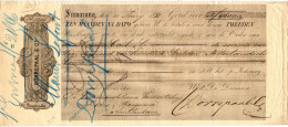 Netherlands East Indies, 1880, Vintage Cheque Order / Promissory Note / Billet A Ordre - Samarang - Chèques & Chèques De Voyage