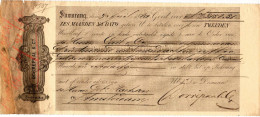 Netherlands East Indies, 1880, Vintage Cheque Order / Promissory Note / Billet A Ordre - Samarang - Chèques & Chèques De Voyage