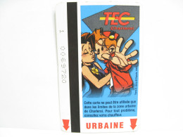 SPIROU N° 3 A  UNE CARTE DE BUS METRO TRAM TEC CHARLEROI - Sonstige & Ohne Zuordnung