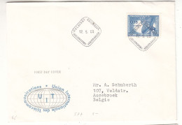 Finlande - Lettre FDC De 1965 - Oblit Helsinki - Teleunion - - Brieven En Documenten