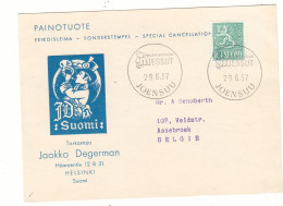 Finlande - Carte Postale De 1957 - Oblit Joensuu - - Lettres & Documents