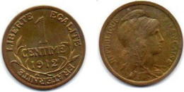 MA 27525 /  1 Centime 1912 SUP - 1 Centime