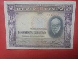 ESPAGNE 50 PESETAS 1935 Circuler (B.30) - 50 Pesetas