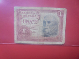 ESPAGNE 1 PESETA 1953 Circuler (B.30) - 1-2 Peseten