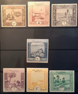Bahrain 1924 VERY RARE First Revenue Stamp Set MNH** Most VF (fiscal Fiscaux Bahreïn Waterlow & Sons - Bahrain (1965-...)
