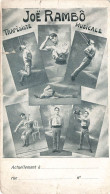 SPECTACLE - Joë Rambo - Trapèsiste Musicale - Carte Postale Ancienne - Cirque