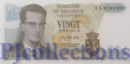 BELGIO - BELGIUM 20 FRANCS 1964 PICK 138 UNC - 20 Francos