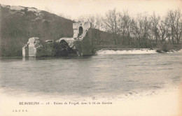 FRANCE - Remoulins - Ruines Du Fergut Dans Le Lit Du Gardon - Carte Postale Ancienne - Remoulins