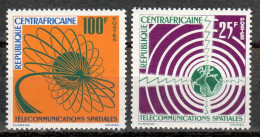 CENTRAFRICAINE 27-28 ** MNH – Télécommunications Spatiales 1963 - Centrafricaine (République)