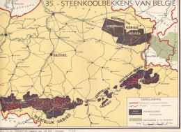 Kaart Carte - België - Steenkolenbekkens - 1938 - Cartes Topographiques