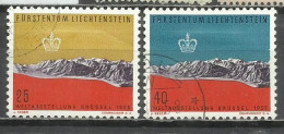 1519F-SERIE COMPLETA LIECHTENSTEIN 1958 Nº 331/332 - Gebraucht