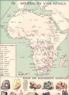 Kaart Carte - Mineralen Van Afrika - 1938 - Altri & Non Classificati