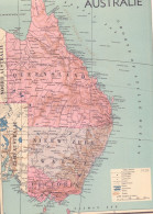Kaart Carte - Landkaart Australië Oost - 1938 - Carte Geographique