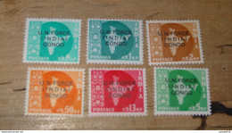 KATANGA CONGO KIN INDIA THE STAMPS OF THE INDIAN TROOPS ONUC COB 1/6 MNH ............ CL1-4-7c - Katanga