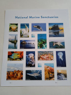 2022. National Marine Sanctuaries. Feuillet De 16 Timbres Neufs ** (USA Forever Stamps) - Nuevos