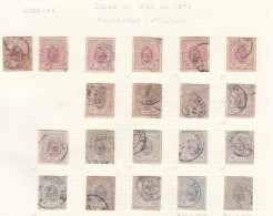 Luxembourg 1865 10c Roulette - Study Lot (12-371) - 1859-1880 Armoiries