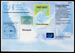 SLOVAQUIE  110 Ans !  Coupon Réponse International / International Reply Coupon - Autres & Non Classés