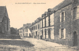 CPA 56 SAINT JEAN BREVELAY / RUE JULES SIMON - Altri & Non Classificati