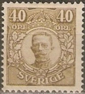 SUECIA YVERT NUM. 100 * NUEVO CON FIJASELLOS - Unused Stamps