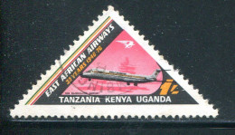 EST-AFRICAIN- Y&T N°306- Oblitéré (avion) - Kenya, Ouganda & Tanzanie