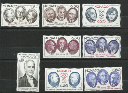 Monaco N°  1043 à 1050  Littérature  Ecrivains     Neufs  * *   B/TB  Voir Scans   Soldé  ! ! ! - Unused Stamps