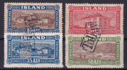 ICELAND 1925 - TOLLUR Cancel - Sc# 145-148 - Usati