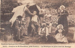 CPA 56 PARDON DE SAINT NICODEME / PRES PONTIVY / LA BOUTIQUE EN PLEIN VENT DU BARBIER - Autres & Non Classés