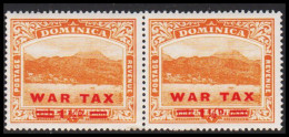 1919. DOMINICA. Roseau Harbour And City WAR TAX 1½ D / 2½ PENCE. Never Hinged Pair.  (MICHEL 55) - JF536059 - Dominica (...-1978)