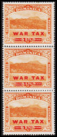 1919. DOMINICA. Roseau Harbour And City WAR TAX 1½ D / 2½ PENCE. Never Hinged 3-stripe.  (MICHEL 55) - JF536063 - Dominica (...-1978)