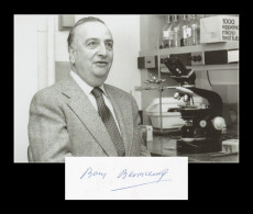 Baruj Benacerraf (1920-2011) - Immunologist - Signed Card + Photo - Nobel Prize - Inventeurs & Scientifiques