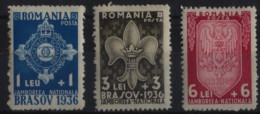 Du N° 505 Au N° 507 De Roumanie - X X - ( E 642 ) - Jamborrée National De Brascov - ( N° 505 Petite Rousseurs ) - Unused Stamps