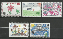 Monaco N°  1181 à  1185  Dessins D'enfants     Neufs  * *   B/TB  Voir Scans   Soldé  ! ! ! - Unused Stamps