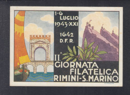 San Marino PK 1943 Sonderstempel - Storia Postale