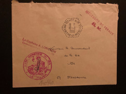 LETTRE BASE AERIENNE N°133 La Capitaine A LORICHON OBL. HEXAGONALE Tiretée 10-8 1966 OCHEY-AIR MEURTHE ET MOSELLE (54) - Militärische Luftpost
