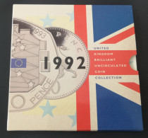 UNITED KINGDOM 1992 GREAT BRITAIN BU SET – ORIGINAL - GRAN BRETAÑA GB - Mint Sets & Proof Sets