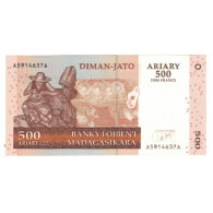 Billet, Madagascar, 500 Ariary, KM:88b, NEUF - Madagascar