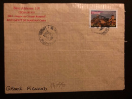 LETTRE TP VEZELAY 0,50E OBL.10-9 2008 40 MONT DE MARSAN PPDC LANDES + BASE AERIENNE 118 - Military Airmail