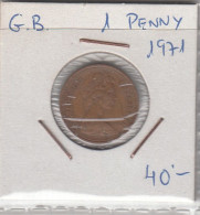 GRAN BRETAÑA - 1 PENIQUE DE COBRE DE 1971 - 1 Penny & 1 New Penny