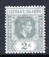 Leeward Islands 1938-51 KGVI Definitives - 2d Slate-grey HM (SG 103b) - Leeward  Islands