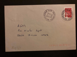 LETTRE TP M DE LUQUET TVP ROUGE OBL.17-8 2004 84 ORANGE AIR VAUCLUSE - Military Airmail