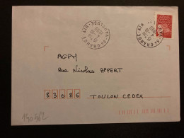 LETTRE TP M DE LUQUET TVP ROUGE OBL4-10 1999 84 ORANGE AIR VAUCLUSE - Poste Aérienne Militaire