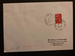 LETTRE TP M DE LAMOUCHE TVP ROUGE OBL.4-10 2007 54 OCHEY AIR MTHE ET MELLE + OFFICIER DES TRADITIONS BA 133 - Military Airmail