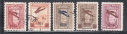 TURKEY,TURKEI,TURQUIE ,SURCHARGED AIRMAIL STAMPS FIRST ISSUE ,USED STAMPS ,1934 - Usati