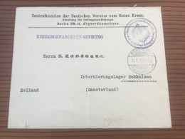 Kriegsgefangenen Sendung 1915 Top Beleg Mit Prüfstempel - Gevangenenpost