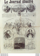 Le Journal Illustré 1866 N°110 Siam Roi Chulalongkorn Et Ses Femmes Argentan (61) Grece Nea Kammeni - 1850 - 1899