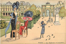 Illustrateur Naillod. 75 PARIS Les Tuileries Et Le Louvre - Naillod