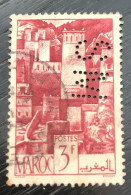 Timbre Oblitéré Perforé Maroc 1947 - Used Stamps