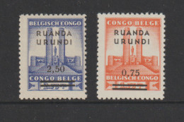 Ruanda-Urundi - COB/OBP 124-125 - MNH/**/NSC - Ungebraucht